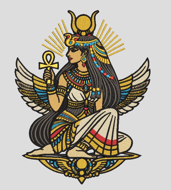 Daughters of Isis Walking Shirt, Egyptian Goddess Personalized Court Shirt, Embroidered Women’s Work Shirt, Custom Court Name Shirt, Fraternal Apparel, PHA
