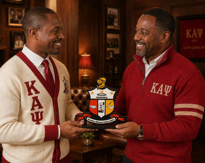 Kappa Alpha Psi Crest Display, Nupe Fraternity Desk Plaque, Graduation and Crossing Gift