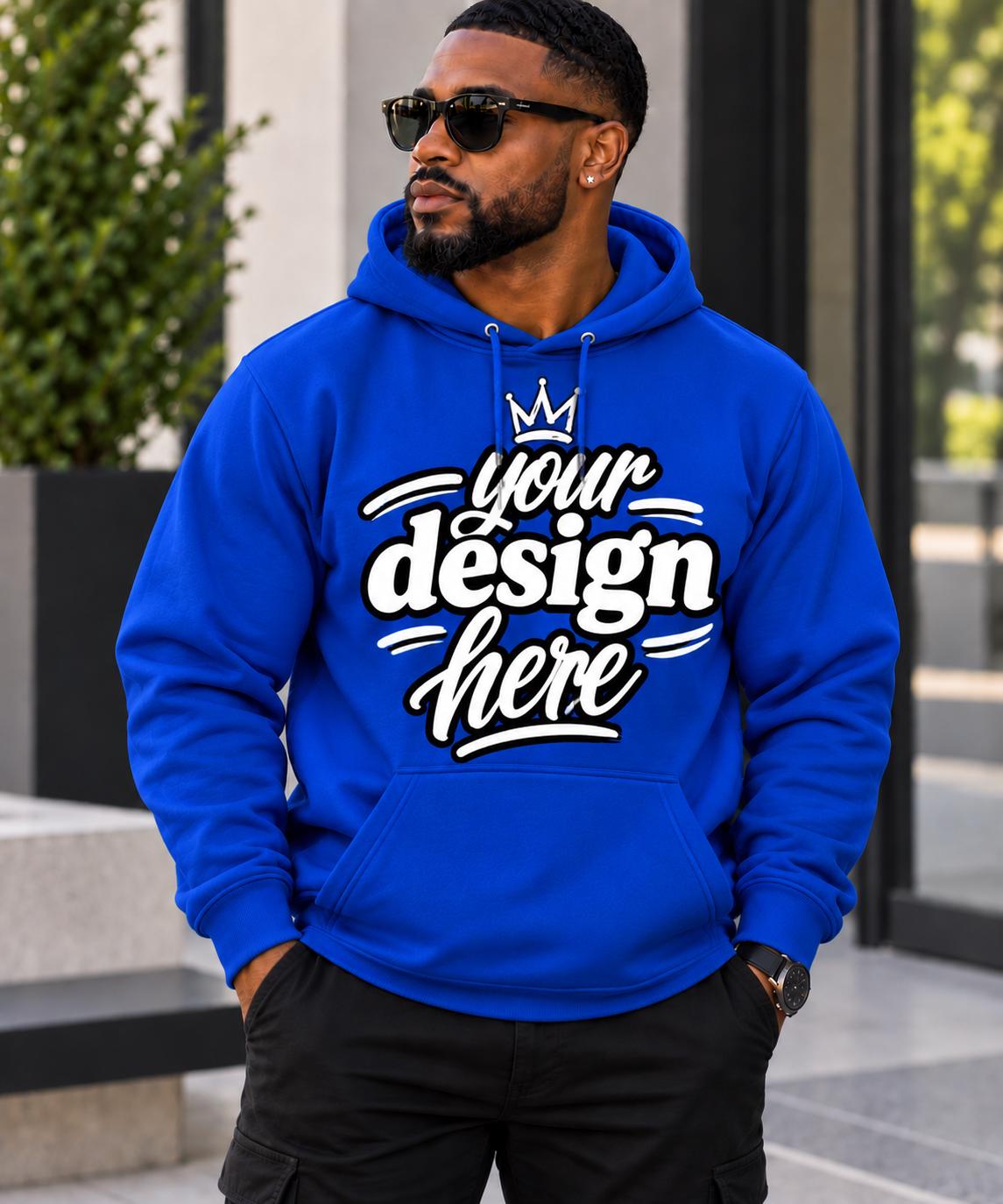 Custom DTV Hoodie | Your Design Here Hoodie | Personalized Vinyl Hoodie | Custom Logo Sweatshirt | Front Design Pullover
