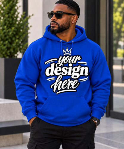Custom DTV Hoodie | Your Design Here Hoodie | Personalized Vinyl Hoodie | Custom Logo Sweatshirt | Front Design Pullover