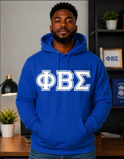 Phi Beta Sigma Fraternity Hoodie, Royal Blue Unisex Sweatshirt