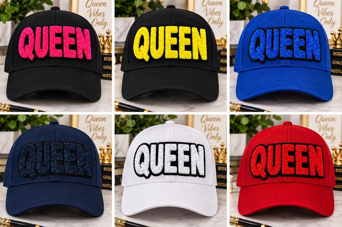 QUEEN Chenille Patch | Large Varsity Letter Patch | Iron On or Sew On Patch | Hat Jacket Sweatshirt DIY Patch