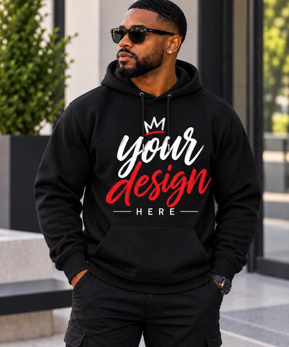 Custom DTV Hoodie | Your Design Here Hoodie | Personalized Vinyl Hoodie | Custom Logo Sweatshirt | Front Design Pullover