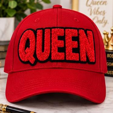QUEEN Chenille Patch | Large Varsity Letter Patch | Iron On or Sew On Patch | Hat Jacket Sweatshirt DIY Patch