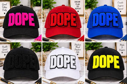 DOPE Chenille Patch | Large Varsity Letter Patch | Iron On or Sew On Patch | Hat Jacket Sweatshirt DIY Patch